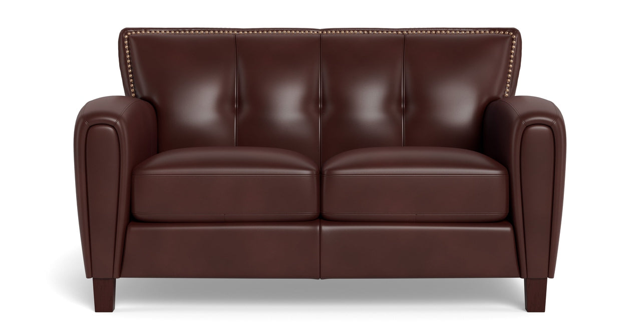 Weldon Leather Sofa Collection, Raisin Brown